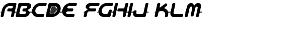 Aeos-System Slope Font LOWERCASE