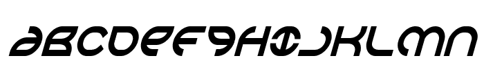 Aetherfox Condensed Italic Font UPPERCASE