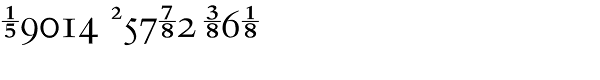 Aetna Fractions JY Roman Font LOWERCASE
