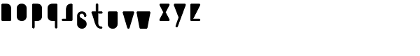 AF Module Pressure OT Mono Exra Strong Font LOWERCASE