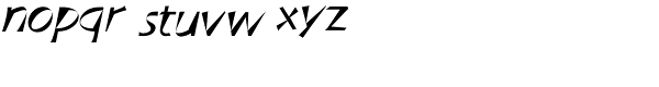 African Jazz Font LOWERCASE