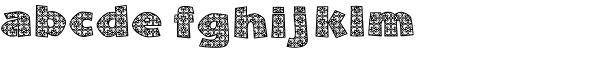 African Patchwork Font LOWERCASE