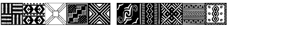 African Pattern 04 Mali Font UPPERCASE