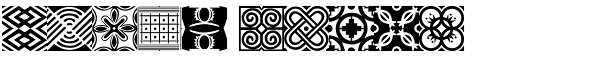African Pattern 04 Mali Font LOWERCASE