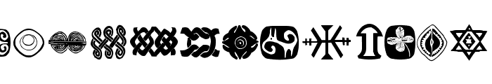 AfricanSymbols Font LOWERCASE