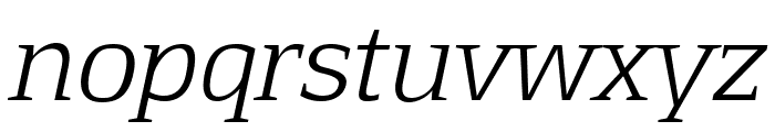 Aftaserif-Italic Font LOWERCASE