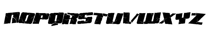 Aftershock Debris Italic Font UPPERCASE