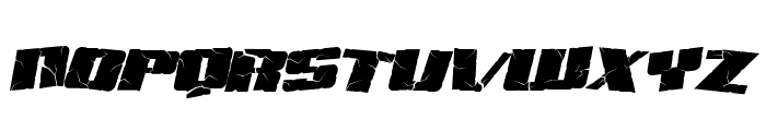 Aftershock Debris Italic Font LOWERCASE