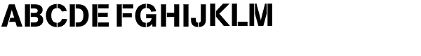 AG Book Pro Stencil Font UPPERCASE