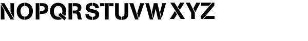 AG Book Pro Stencil Font UPPERCASE