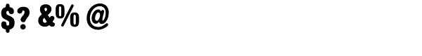 AG Book Rounded Bold Condensed Font OTHER CHARS