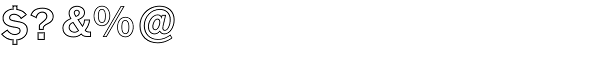 AG Old Face Bold Outline Font OTHER CHARS