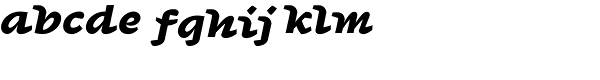 Agarsky Black Italic Font LOWERCASE