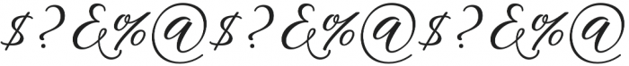 Agile Script Calligraphy Regular otf (400) Font OTHER CHARS