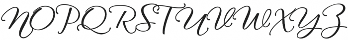 Agile Script Calligraphy Regular otf (400) Font UPPERCASE