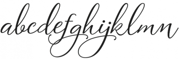 Agile Script Calligraphy Regular otf (400) Font LOWERCASE