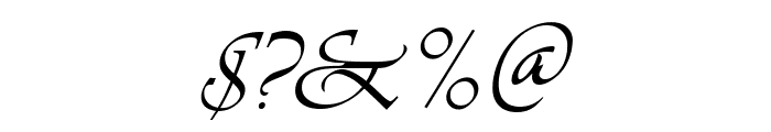 Agnez Lovely Italic Font OTHER CHARS