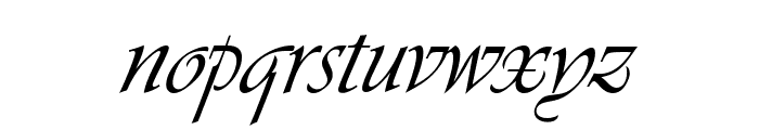 Agnez Lovely Italic Font LOWERCASE
