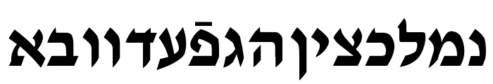 Ain Yiddishe Font Modern Font LOWERCASE