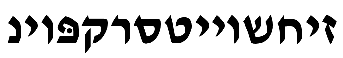 Ain Yiddishe Font Modern Font LOWERCASE