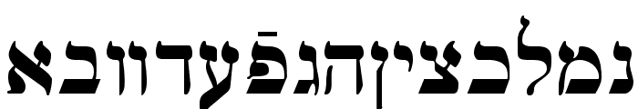 Ain Yiddishe Font Traditional Font LOWERCASE