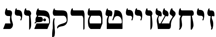 Ain Yiddishe Font Traditional Font LOWERCASE
