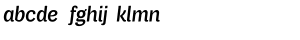Air Soft Semibold Italic Font LOWERCASE