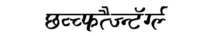 Ajay Normal Bold Italic Font UPPERCASE