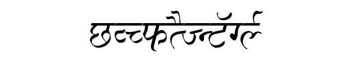 Ajay Normal Italic Font UPPERCASE