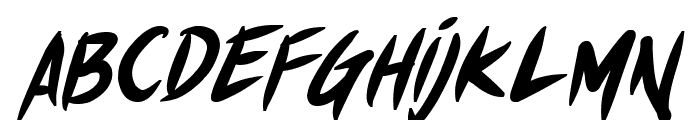 Akiba Punx 2 Bold Italic Font LOWERCASE