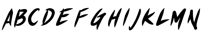 Akiba Punx Bold Italic Font UPPERCASE