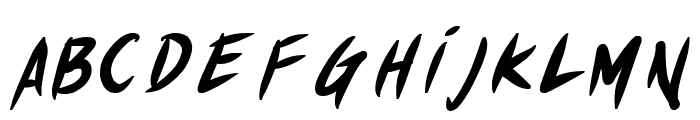 Akiba Punx Bold Italic Font LOWERCASE