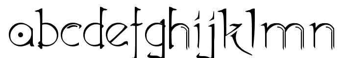 Akvaleir_regular Font LOWERCASE