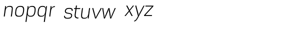 Akzentica 4F Light Italic Font LOWERCASE