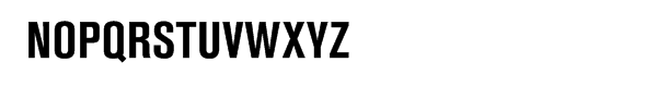 Akzidenz-Grotesk BQ Bold Condensed Font UPPERCASE