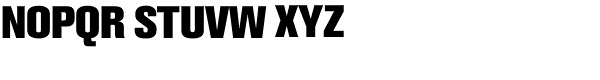 Akzidenz-Grotesk BQ Extra Bold Alt Font UPPERCASE