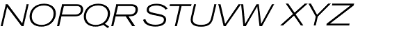 Akzidenz-Grotesk BQ Light Extended Italic Font UPPERCASE