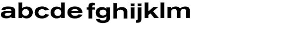 Akzidenz-Grotesk BQ Medium Extended Font LOWERCASE