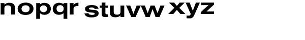 Akzidenz-Grotesk BQ Medium Extended Font LOWERCASE