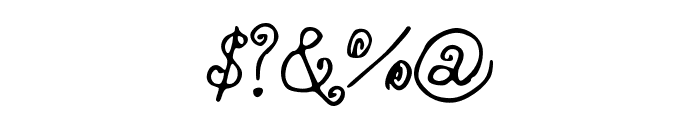 ALittleScribbleinMyBook Font OTHER CHARS