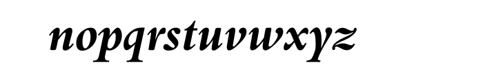 Aldine 401 Bold Italic Multilingual OT Font LOWERCASE