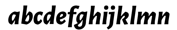 Alegreya Sans ExtraBold Italic Font LOWERCASE