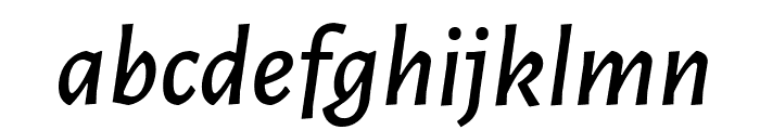Alegreya Sans Medium Italic Font LOWERCASE