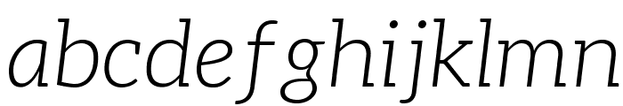Aleo Light Italic Font LOWERCASE