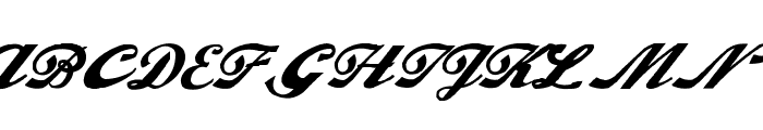 Alfaowner Script Bold Italic Font UPPERCASE