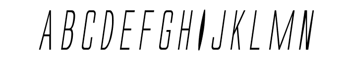Alien League Condensed Italic Font UPPERCASE