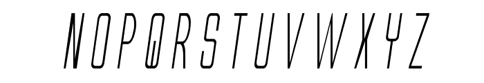 Alien League Condensed Italic Font LOWERCASE