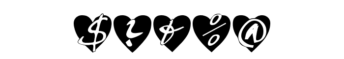 All Hearts Font OTHER CHARS