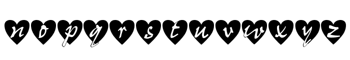 All Hearts Font LOWERCASE
