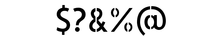 Allerta Stencil Regular Font OTHER CHARS